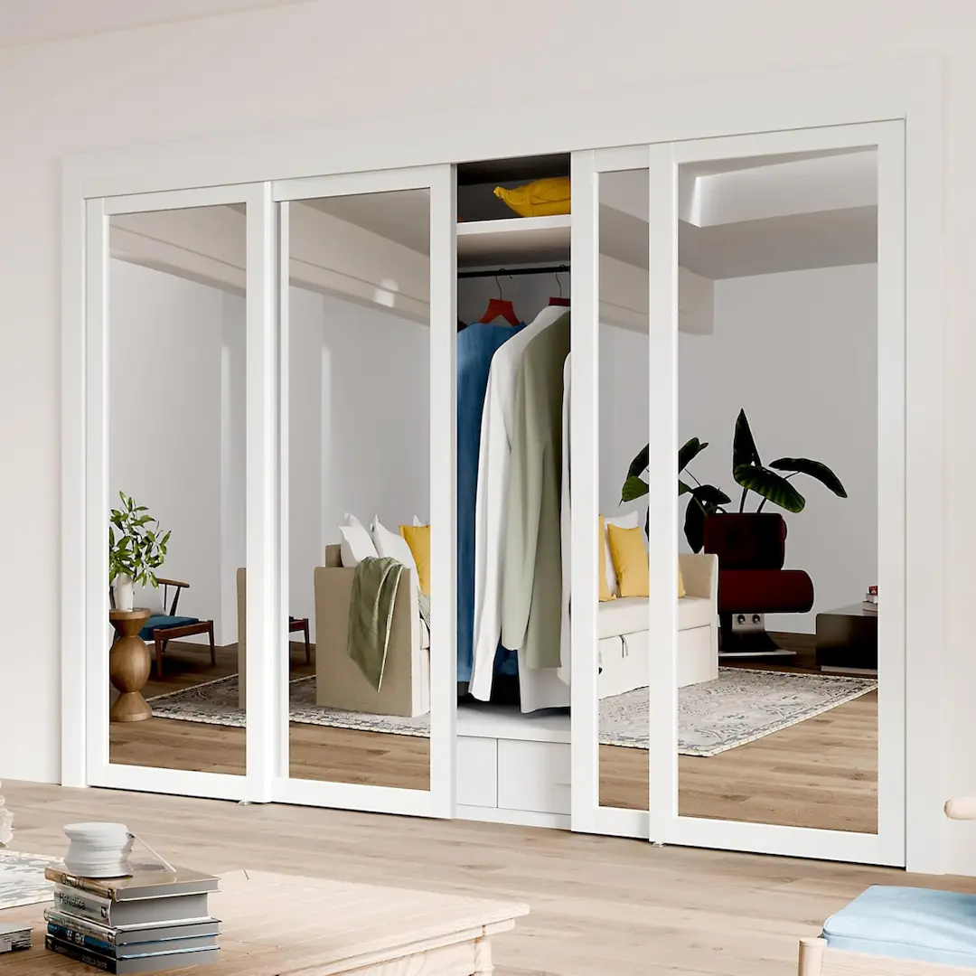 Custom Built In Cupboard Sliding Mirror Door Closet Wardrobe