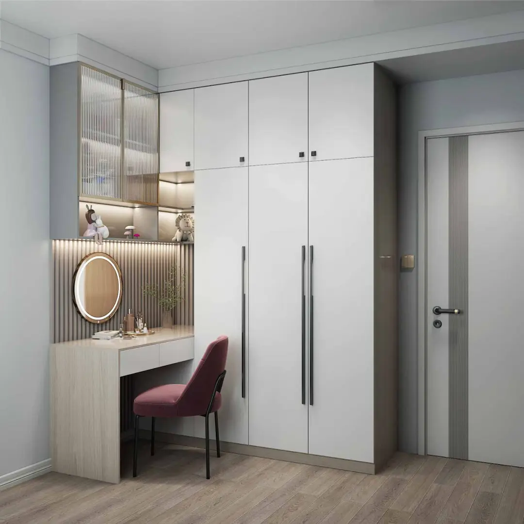 Modern Bedroom L Shaped Corner Closet Wardrobe