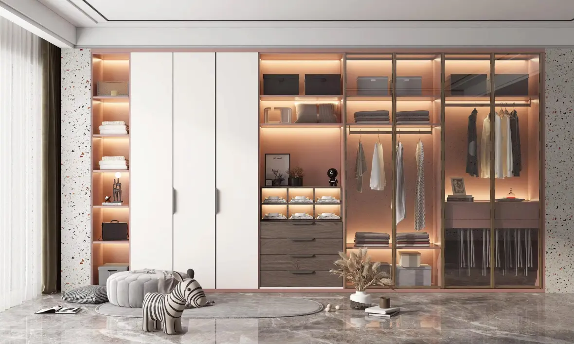Modern Clothes Cupboard Cabinet Wall Closet Wardrobe For Bedroom